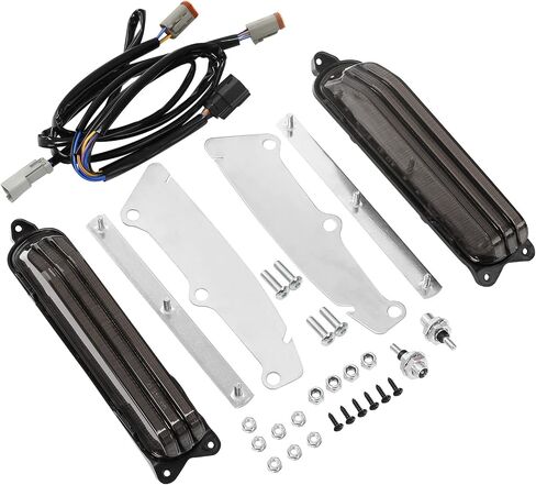 HR3 Run/Brake/Turn LED Light for Rear Fender Fascia Fits for 2014-later Harley Touring Road King FLHR, Road Glide FLTRX, Street Glide FLHX, Ultra Limited FLHTK, Electra Glide Standard (Smoke Lens) in Saudi Arabia