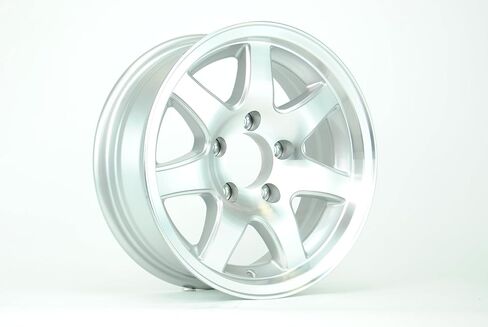 14 inch Aluminum 7 Spoke Trailer Wheel 5 Lug 5 on 4 1/2 Bolt Pattern in Saudi Arabia