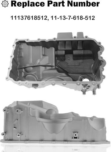 Upgrade Aluminum Engine Oil Pan with Improved Oil pan sealant Compatible with BMW 228i 320i 328i 428i 528i X1 Z4 N20 2.0L Engine Replace#: 11137618512 in Saudi Arabia
