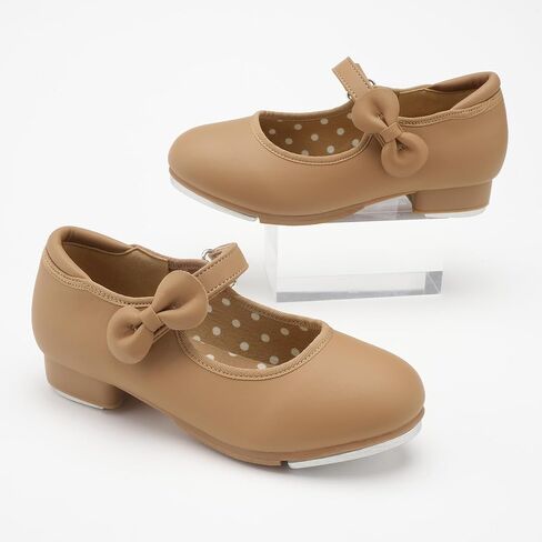 Stelle Girls Tap Shoes Toddler Dance Shoes PU Leather Easy Strap(Toddler/Little Kid/Big Kid) in Kuwait