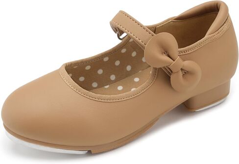 Stelle Girls Tap Shoes Toddler Dance Shoes PU Leather Easy Strap(Toddler/Little Kid/Big Kid) in Kuwait