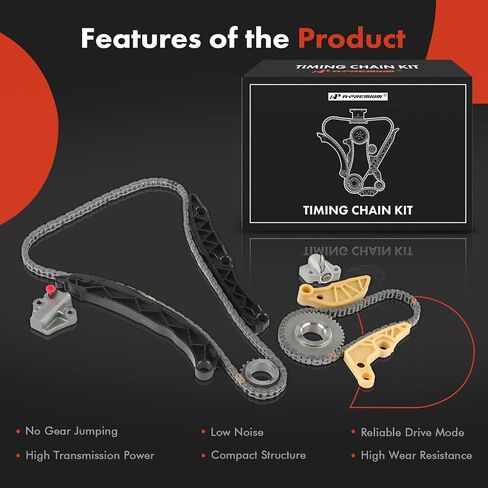 مجموعة توقيت محرك A-premium مجموعة مع توتر [Fits DoHC ، 4cyl 2.4l] متوافق مع Kia Optima 2014-2017 ، Sorento 2011-2018 ، Sportage 2011-2017 ، [16 Valve] ، استبدل# 243222g350 in Saudi Arabia