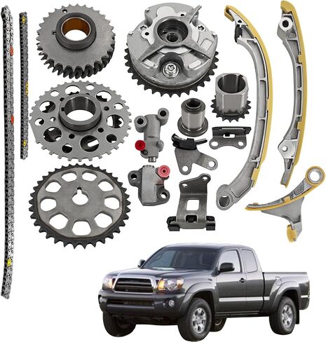 9-4221S Timing Chain Kit w/VVT Sprockets Compatible with 2005-2012 Toyota 4Runner, Tacoma, Hiace 2.7L L4 DOHC 2TR-FE 16V | Replaces13050-75010 in Saudi Arabia