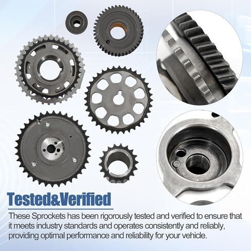 9-4221S Timing Chain Kit w/VVT Sprockets Compatible with 2005-2012 Toyota 4Runner, Tacoma, Hiace 2.7L L4 DOHC 2TR-FE 16V | Replaces13050-75010 in Saudi Arabia