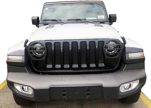 Black Plastic Front Bumper Fog Headlight taillight Cover Trims for 2018-2023 Jeep Wrangler Accessories JL (Taillight Protector) in Kuwait
