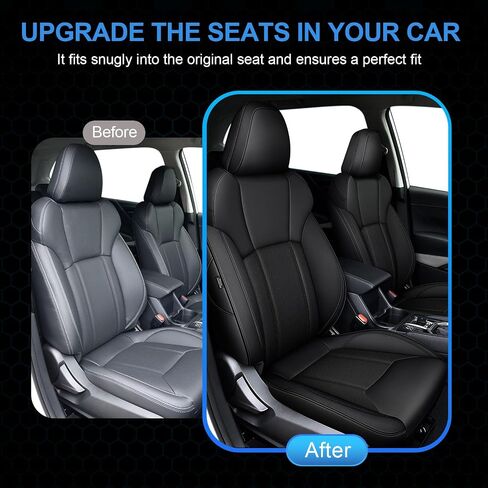 Aomsazto 2 PCS غطاء مقعد السيارة مناسب مخصص لسوبارو Crosstrek Outback المقعد الأمامي فو فو مركبة وسادة مركبة تغطية مقعد القابلة للتنفس حامي المقعد in Saudi Arabia