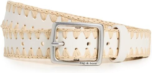 rag & bone Women's Raffia Boyfriend Belt in Saudi Arabia