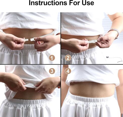 2pcs قميص قابلة للتعديل فرقة Tuck Band Women ، Stepty & Invisible Shirt Tuck Band Women ، Takeover Top Style in Kuwait