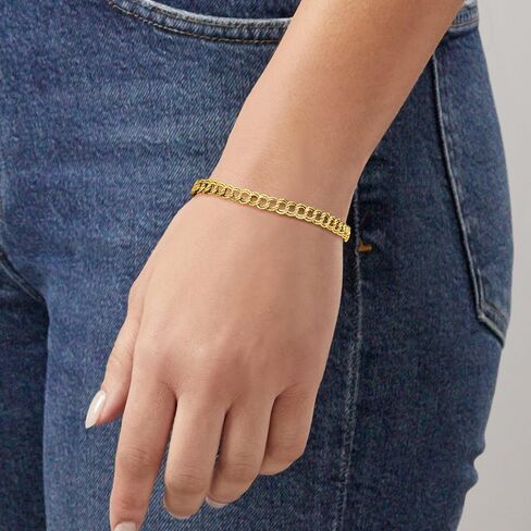 Ross-Simons 10kt Yellow Gold Curb-Link Bracelet in Saudi Arabia
