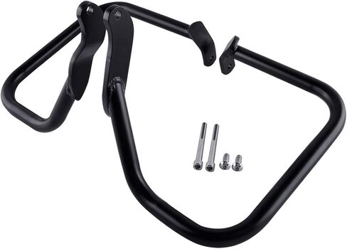 XMT-Moto Chrome Saddlebags Rails Rails تناسب Harley-Davidson Heritage Softail 2000-2017 FLST/FLSTC ، 2000-2005 FXST/FXSTB/FXSTS in Saudi Arabia