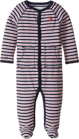 رالف لورين طفل رضيع مخطط القطن المعطف القدمين in Kuwait