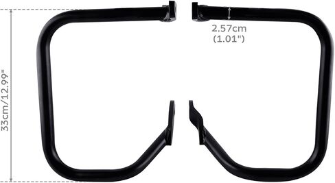 XMT-Moto Chrome Saddlebags Rails Rails تناسب Harley-Davidson Heritage Softail 2000-2017 FLST/FLSTC ، 2000-2005 FXST/FXSTB/FXSTS in Saudi Arabia