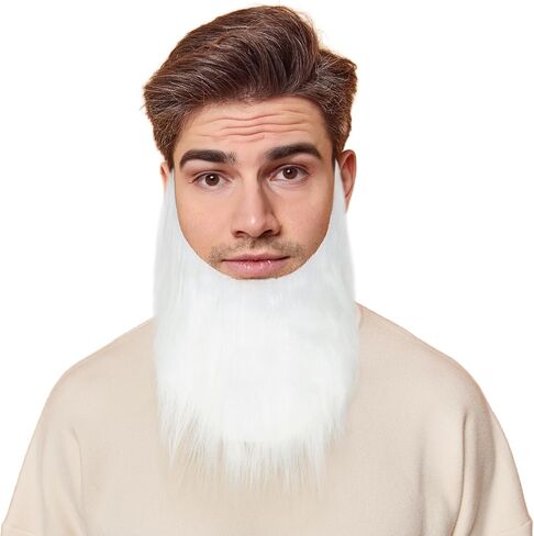 Yan Dream Men Fake Beard Mustaches with Elastic Band Adult Funny Facial Hair with Adjustable Strap for Cosplay Party in Saudi Arabia