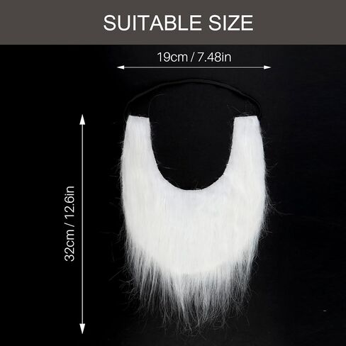 Yan Dream Men Fake Beard Mustaches with Elastic Band Adult Funny Facial Hair with Adjustable Strap for Cosplay Party in Saudi Arabia