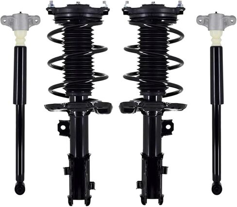 PM Auto Set of 4 Front Quick Complete Strut-Coil Spring Assembly-Rear Complete Shock Absorber Kit For 2017-2020 Hyundai Elantra in Saudi Arabia