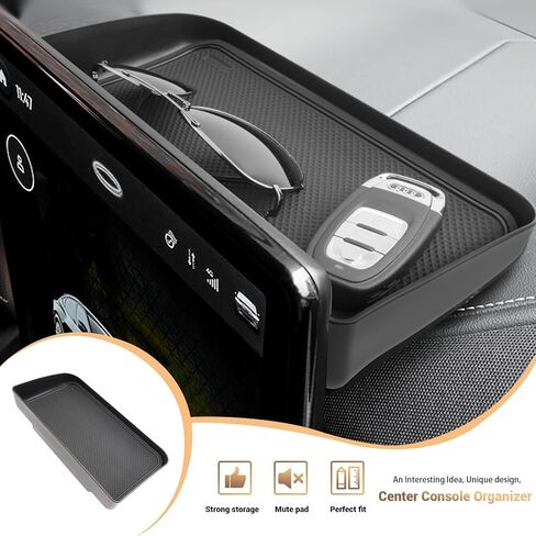 متوافق مع Ford Dashboard Center Rash Tray Mach E Dash Storage Tray for Mustang Mach e Accessories Dashboard Organizer خلف شاشة Dash Screen Ford Must Mach E 2021 2022 2023 2024 2025 in Saudi Arabia