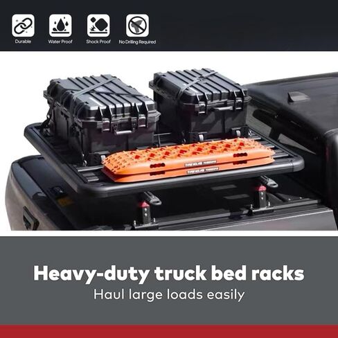 Retractable Hard Tonneau Cover with Truck Bed Rack Compatible For Toyota Tundra 2022 2023 2024 2025 Bed Cover with Lock Pickup accessories 5.5FT (67") Short Bed / 6.5FT (79") Standard Bed(5.5FT in Saudi Arabia