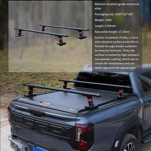 Retractable Hard Tonneau Cover with Truck Bed Rack Compatible For Toyota Tundra 2022 2023 2024 2025 Bed Cover with Lock Pickup accessories 5.5FT (67") Short Bed / 6.5FT (79") Standard Bed(5.5FT in Saudi Arabia