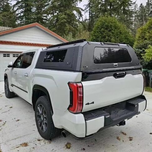 Tonneau Cover Pickup Truck Topper Bed Cap Canopy Compatible For Toyota Tundra 2022 2023 2024 2025 Bed Cover with Lock Hardtop accessories 5.5ft Short Bed / 6.5ft Standard Bed(6.5ft Side Glass S in Saudi Arabia