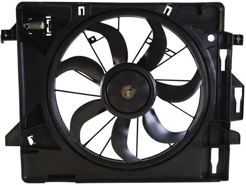 AutoShack Radiator Cooling Fan Assembly Replacement for 2008-2020 Dodge Grand Caravan 2008-2016 Chrysler Town & Country 2009-2014 VW Routan 2012-2015 Ram C/V 3.3L 3.6L 3.8L 4.0L V6 FWD FA721030 in Saudi Arabia