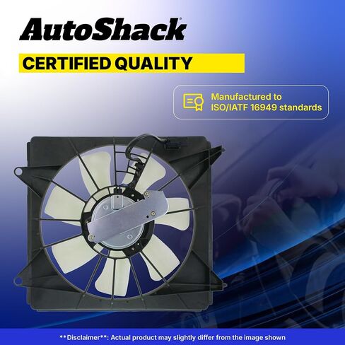 AutoShack Radiator Cooling Fan Assembly Replacement for 2008-2020 Dodge Grand Caravan 2008-2016 Chrysler Town & Country 2009-2014 VW Routan 2012-2015 Ram C/V 3.3L 3.6L 3.8L 4.0L V6 FWD FA721030 in Saudi Arabia