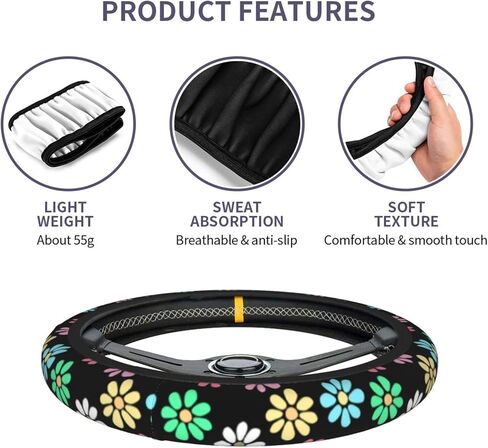 Cool Southwest Native American Tribal Steering Wheel Cover Universal Aztec Style Navajo Bohemian Wheel Protector for Women Non-Slip Auto Car Accessories Fit for Most Cars SUV Vans Trucks (15 Inch) in Kuwait