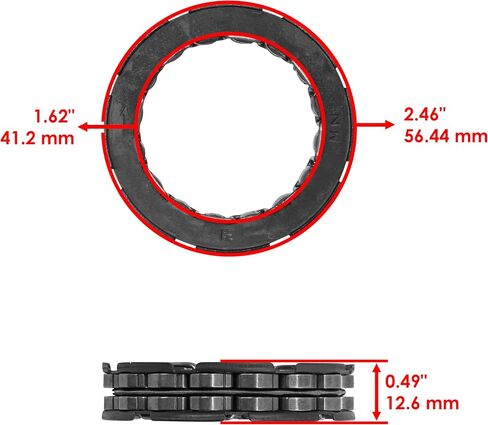 مجموعة الإسكان القابض المبلل Caltric متوافقة مع Yamaha Kodiak 400 YFM400FA 4X4 2000-2006 / KODIAK 450 YFM450FA 2003 2004 2005 2006 2018-2024 in Saudi Arabia