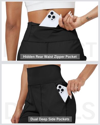 Coume 3 Pack Women's High Waisted 9 Inch Bermuda Shorts with Pocket Workout Athletic Long Shorts Knee Length Casual in Saudi Arabia
