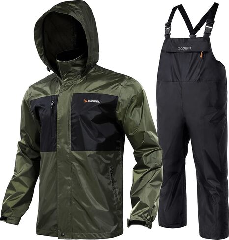Rodeel Waterproof Jacket and Overalls Set, Waterproof Rain Jacket Bid Suit, Ultimate Protection for Outdoor Adventures in Kuwait