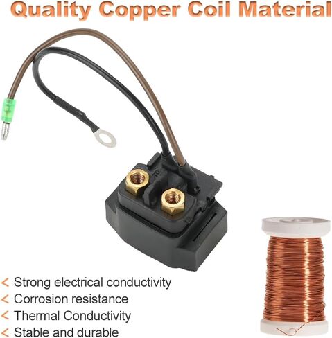 WATERWICH Starter Solenoid Relay Compatible with Tohatsu & Nissan Outboard Engine 8HP 9.8HP 15HP 18HP 25HP 30HP 40HP Replacement for 3H8-76040-0 3H8760400 3H8760400M in Saudi Arabia
