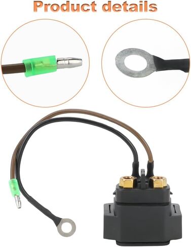 WATERWICH Starter Solenoid Relay Compatible with Tohatsu & Nissan Outboard Engine 8HP 9.8HP 15HP 18HP 25HP 30HP 40HP Replacement for 3H8-76040-0 3H8760400 3H8760400M in Saudi Arabia