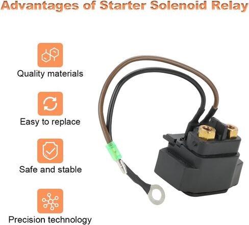 WATERWICH Starter Solenoid Relay Compatible with Tohatsu & Nissan Outboard Engine 8HP 9.8HP 15HP 18HP 25HP 30HP 40HP Replacement for 3H8-76040-0 3H8760400 3H8760400M in Saudi Arabia