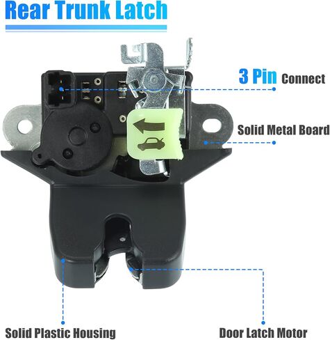 X AUTOHAUX Trunk Latch Lock Actuator 81230-F2010 for Hyundai Elantra 2017-2019 Tailgate Door Latch Lock Actuator Motor in Saudi Arabia