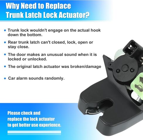 X AUTOHAUX Trunk Latch Lock Actuator 81230-F2010 for Hyundai Elantra 2017-2019 Tailgate Door Latch Lock Actuator Motor in Saudi Arabia