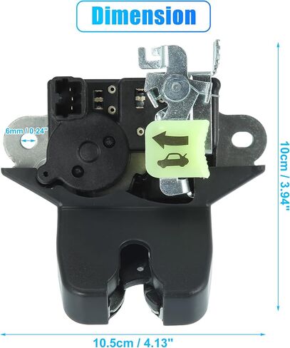 X AUTOHAUX Trunk Latch Lock Actuator 81230-F2010 for Hyundai Elantra 2017-2019 Tailgate Door Latch Lock Actuator Motor in Saudi Arabia