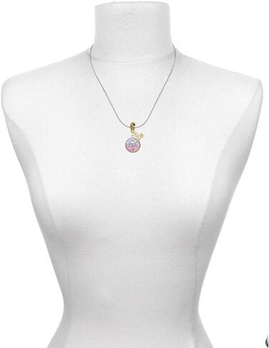 Delight Jewelry Silvertone Domed CRNA - حبل حبل حبل ذهبي يتدلى مع Mini 2025 in Kuwait