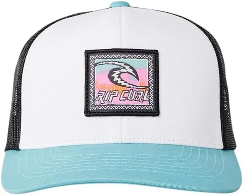 RIP Curl Icons Hat Trucker ، Mesh Back Cap Snapback للرجال ، قابل للتعديل in Kuwait
