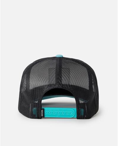 RIP Curl Icons Hat Trucker ، Mesh Back Cap Snapback للرجال ، قابل للتعديل in Kuwait