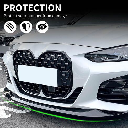 Front Bumper Lip Compatible with (2014-2020) 4-Series F32 F33 F36 with M-Sport Bumper Model ABS Gloss Black Chin Splitter in Kuwait