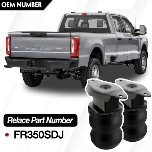FR250SDJ طقم زنبرك مساعد الهواء الخلفي لسيارة Ford F-250 Super Duty 2017-2024 SES نظام تعزيز التعليق زوج واحد (يسار ويمين) in Saudi Arabia