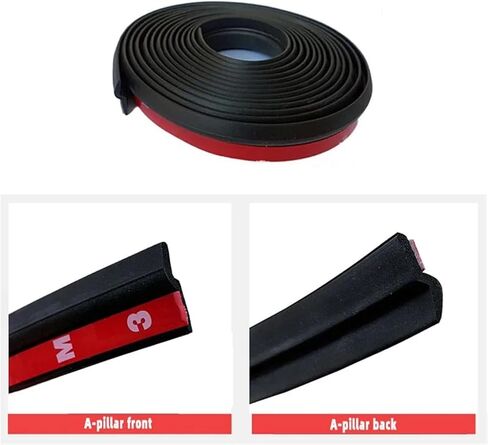4M A-PILLAR سيارات الختم شريط ضوضاء عزل عزل Weatherstrip مقاوم للغبار على شكل Z in Saudi Arabia