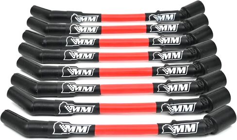 Michigan Motorsports 2014+ LT Spark Plug Wire Set 10mm Blue Performance Wires for Gen V LT1 LT4 L83 L86 L84 L87 L8T 5.3L 6.2L (Red) in Saudi Arabia