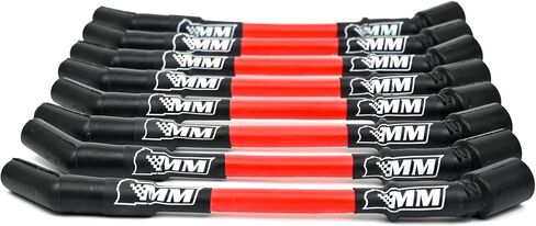 Michigan Motorsports 2014+ LT Spark Plug Wire Set 10mm Blue Performance Wires for Gen V LT1 LT4 L83 L86 L84 L87 L8T 5.3L 6.2L (Red) in Saudi Arabia