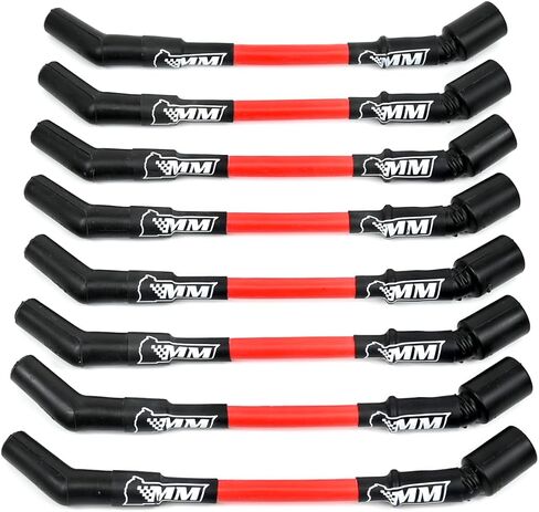 Michigan Motorsports 2014+ LT Spark Plug Wire Set 10mm Blue Performance Wires for Gen V LT1 LT4 L83 L86 L84 L87 L8T 5.3L 6.2L (Red) in Saudi Arabia