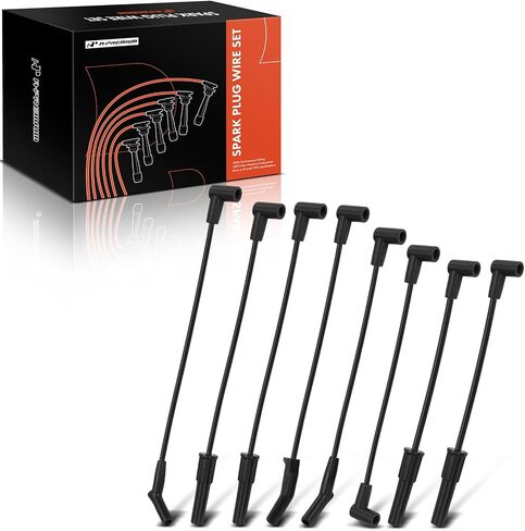 A-Premium 8pcs شرارة الأسلاك شرارة الأسلاك متوافقة مع Ford F-100 77-83 ، F-150 77-97 ، F-250 F-350 77-96 ، E-100 E-150 E-350 Econoline ، E-100 E-150 E-250 E-350 Econoline Club W. in Saudi Arabia