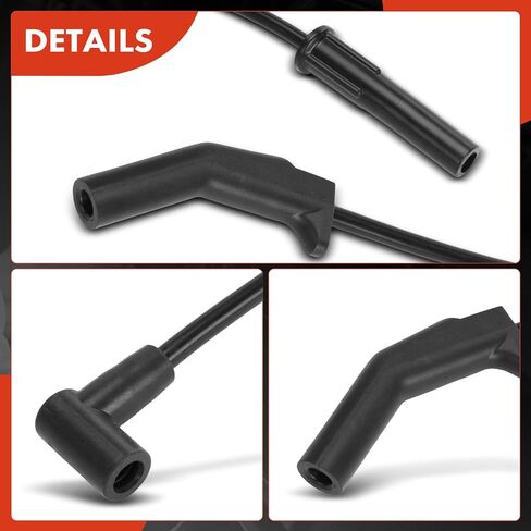 A-Premium 8pcs شرارة الأسلاك شرارة الأسلاك متوافقة مع Ford F-100 77-83 ، F-150 77-97 ، F-250 F-350 77-96 ، E-100 E-150 E-350 Econoline ، E-100 E-150 E-250 E-350 Econoline Club W. in Saudi Arabia