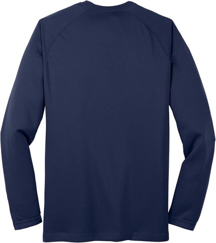SPORT-TEK Unisex Dry Zone Long Sleeve Raglan T-Shirt | Men's & Women's Athletic Fit Gym T-Shirt, Workout Clothing for Fashion in Saudi Arabia