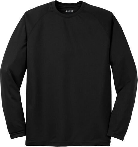 SPORT-TEK Unisex Dry Zone Long Sleeve Raglan T-Shirt | Men's & Women's Athletic Fit Gym T-Shirt, Workout Clothing for Fashion in Saudi Arabia