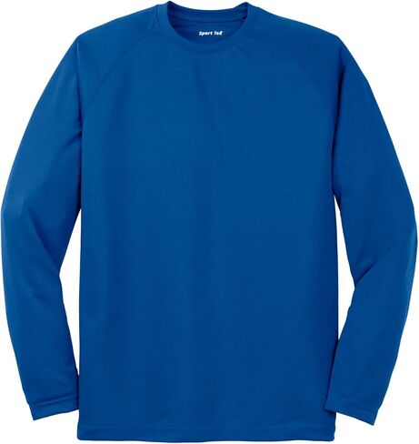 SPORT-TEK Unisex Dry Zone Long Sleeve Raglan T-Shirt | Men's & Women's Athletic Fit Gym T-Shirt, Workout Clothing for Fashion in Saudi Arabia