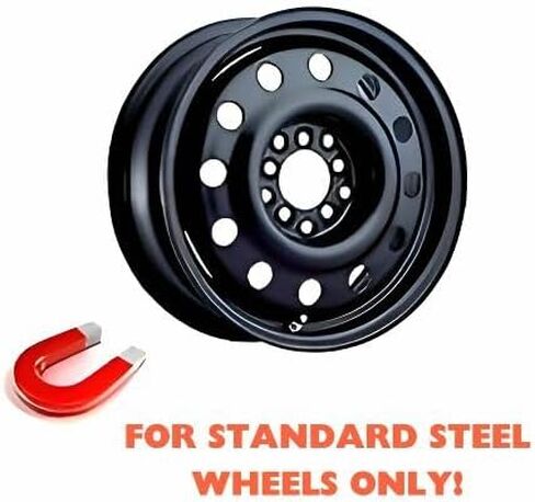 Fuel Rider Set of 4 Semi-Universal 18 inch Gloss Black Snap-On Hubcaps with 5 Spokes in Saudi Arabia
